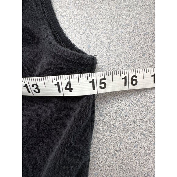 Nike Sportswear Jumpsuit Women Large Shorts Black Terry Sleeveless Stretch Pocke - Picture 7 of 9